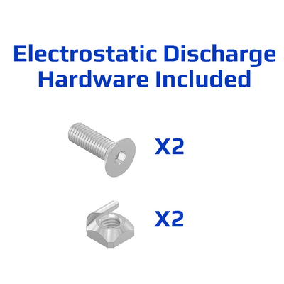 50-221-1ESD MODULAR SOLUTIONS ALUMINUM HANDLE 120 FASTENING SET WITH ESD HARDWARE